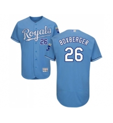 Men's Kansas City Royals #26 Brad Boxberger Light Blue Alternate Flex Base Authentic Collection Baseball Jersey