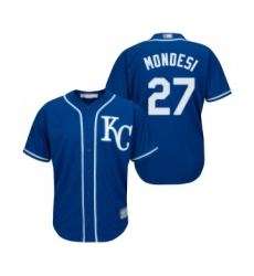 Men's Kansas City Royals #27 Adalberto Mondesi Replica Blue Alternate 2 Cool Base Baseball Jersey
