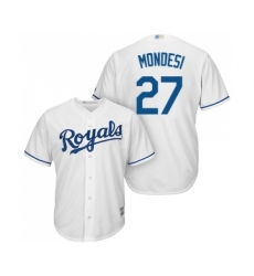 Wouth Kansas City Royals #27 Raul Mondesi Replica White Home Cool Base Baseball Jersey