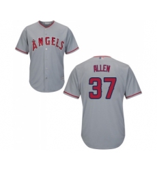Youth Los Angeles Angels of Anaheim #37 Cody Allen Replica Grey Road Cool Base Baseball Jersey