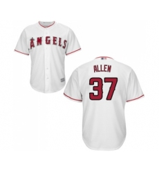 Youth Los Angeles Angels of Anaheim #37 Cody Allen Replica White Home Cool Base Baseball Jersey