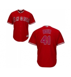 Youth Los Angeles Angels of Anaheim #41 Justin Bour Replica Red Alternate Cool Base Baseball Jersey