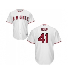Youth Los Angeles Angels of Anaheim #41 Justin Bour Replica White Home Cool Base Baseball Jersey