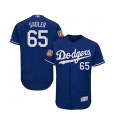 Men's Los Angeles Dodgers #65 Casey Sadler Royal Blue Flexbase Authentic Collection Baseball Player Jersey