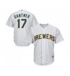 Youth Milwaukee Brewers #17 Jim Gantner Replica White Home Cool Base Baseball Jersey