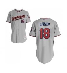 Men's Minnesota Twins #18 Mitch Garver Replica Grey Road Cool Base Baseball Jersey