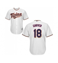 Men's Minnesota Twins #18 Mitch Garver Replica White Home Cool Base Baseball Jersey