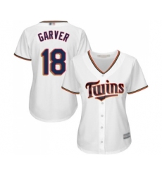 Women's Minnesota Twins #18 Mitch Garver Replica White Home Cool Base Baseball Jersey