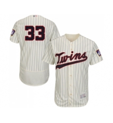 Men's Minnesota Twins #33 Martin Perez Cream Alternate Flex Base Authentic Collection Baseball Jersey