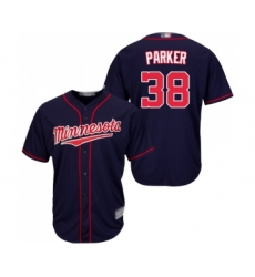 Youth Minnesota Twins #38 Blake Parker Replica Navy Blue Alternate Road Cool Base Baseball Jersey