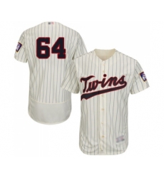 Men's Minnesota Twins #64 Willians Astudillo Cream Alternate Flex Base Authentic Collection Baseball Jersey