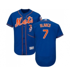 Men's New York Mets #7 Gregor Blanco Royal Blue Alternate Flex Base Authentic Collection Baseball Jersey