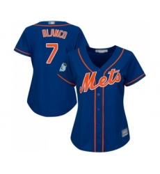 Women's New York Mets #7 Gregor Blanco Authentic Royal Blue Alternate Home Cool Base Baseball Jersey