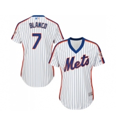 Women's New York Mets #7 Gregor Blanco Authentic White Alternate Cool Base Baseball Jersey