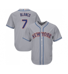 Youth New York Mets #7 Gregor Blanco Authentic Grey Road Cool Base Baseball Jersey