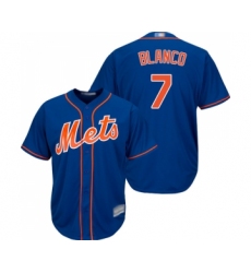 Youth New York Mets #7 Gregor Blanco Authentic Royal Blue Alternate Home Cool Base Baseball Jersey