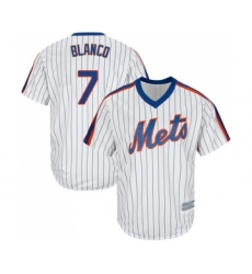 Youth New York Mets #7 Gregor Blanco Authentic White Alternate Cool Base Baseball Jersey