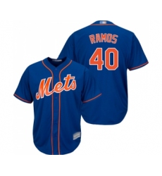 Youth New York Mets #40 Wilson Ramos Authentic Royal Blue Alternate Home Cool Base Baseball Jersey