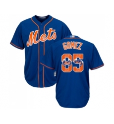 Men's New York Mets #85 Carlos Gomez Authentic Royal Blue Team Logo Fashion Cool Base Baseball Jersey