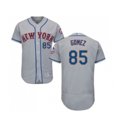 Men's New York Mets #85 Carlos Gomez Grey Road Flex Base Authentic Collection Baseball Jersey