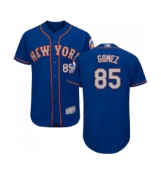 Men's New York Mets #85 Carlos Gomez Royal Gray Alternate Flex Base Authentic Collection Baseball Jersey