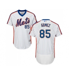 Men's New York Mets #85 Carlos Gomez White Alternate Flex Base Authentic Collection Baseball Jersey