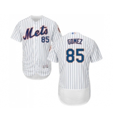 Men's New York Mets #85 Carlos Gomez White Home Flex Base Authentic Collection Baseball Jersey