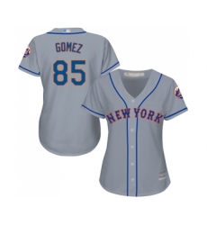 Women's New York Mets #85 Carlos Gomez Authentic Grey Road Cool Base Baseball Jersey