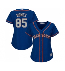 Women's New York Mets #85 Carlos Gomez Authentic Royal Blue Alternate Road Cool Base Baseball Jersey