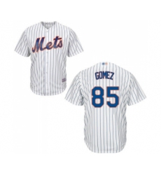 Youth New York Mets #85 Carlos Gomez Authentic White Home Cool Base Baseball Jersey