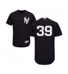 Men's New York Yankees #39 Drew Hutchison Navy Blue Alternate Flex Base Authentic Collection Baseball Jersey