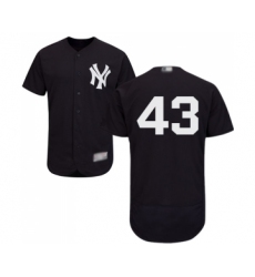 Men's New York Yankees #43 Gio Gonzalez Navy Blue Alternate Flex Base Authentic Collection Baseball Jersey