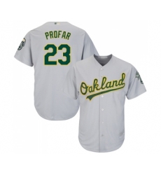 Youth Oakland Athletics #23 Jurickson Profar Authentic Grey Road Cool Base Baseball Jersey