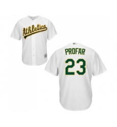 Youth Oakland Athletics #23 Jurickson Profar Replica White Home Cool Base Baseball Jersey