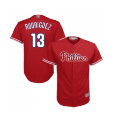 Youth Philadelphia Phillies #13 Sean Rodriguez Replica Red Alternate Cool Base Baseball Jersey
