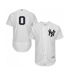 Men's New York Yankees #0 Adam Ottavino White Home Flex Base Authentic Collection Baseball Jersey