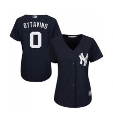 Women's New York Yankees #0 Adam Ottavino Authentic Navy Blue Alternate Baseball Jersey