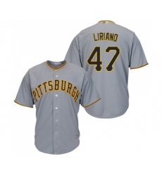 Youth Pittsburgh Pirates #47 Francisco Liriano Replica Grey Road Cool Base Baseball Jersey