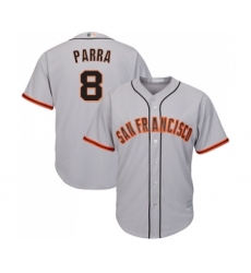 Youth San Francisco Giants #8 Gerardo Parra Replica Grey Road Cool Base Baseball Jersey