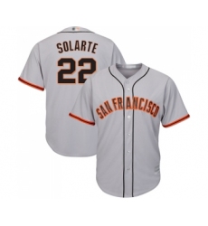 Youth San Francisco Giants #22 Yangervis Solarte Replica Grey Road Cool Base Baseball Jersey