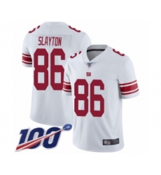 Men's New York Giants #86 Darius Slayton White Vapor Untouchable Limited Player 100th Season Football Jersey