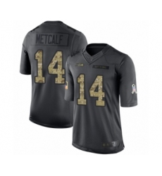 Youth Seattle Seahawks #14 D.K. Metcalf Limited Black 2016 Salute to Service Football Jersey Youth Seattle Seahawks #14 D.K. Metcalf Limited Black 2016 Salute to Service Football Jersey