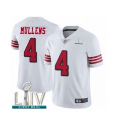 Men's San Francisco 49ers #6 Mitch Wishnowsky White Vapor Untouchable Limited Player Super Bowl LIV Bound Football Jersey