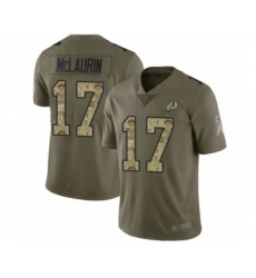 Youth Washington Redskins #17 Terry McLaurin Limited Olive Camo 2017 Salute to Service Football Jersey