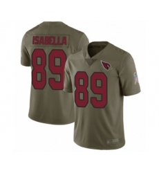 Youth Arizona Cardinals #89 Andy Isabella Limited Olive 2017 Salute to Service Football Jersey