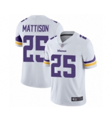 Men's Minnesota Vikings #25 Alexander Mattison White Vapor Untouchable Limited Player Football Jersey