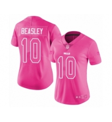 Women's Buffalo Bills #10 Cole Beasley Limited Pink Rush Fashion Football Jersey