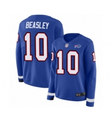 Women's Buffalo Bills #10 Cole Beasley Limited Royal Blue Therma Long Sleeve Football Jersey
