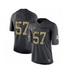 Youth Cincinnati Bengals #57 Germaine Pratt Limited Black 2016 Salute to Service Football Jersey