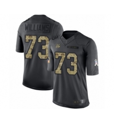 Youth Cincinnati Bengals #73 Jonah Williams Limited Black 2016 Salute to Service Football Jersey